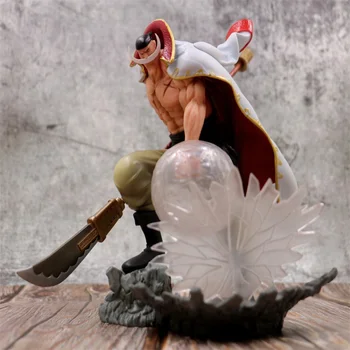 24CM One Piece Anime Figura Pvc Alb Barba Pirat Edward Newgate Luptă Versiunea cu Paloș de Acțiune Figura Model de Colectie Imagine 2