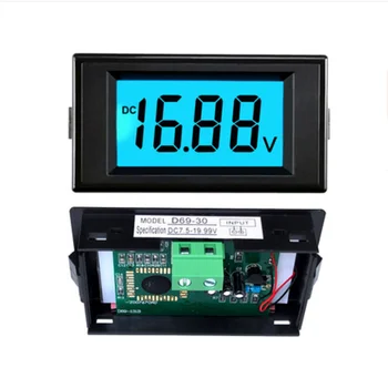 LCD Digital de Alimentare DC Voltmetru Ecran Color DC12V 24V 60V 100V Tensiune de Detectare a Afișa Măsurare Sreen Metru Digital D69-30 Imagine 2