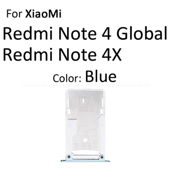 Sim Card Tray Holder Adaptor Micro SD Reader Soclu Conector Slot Pentru XiaoMi Redmi Note 4 4X Global Piese de schimb Imagine 2
