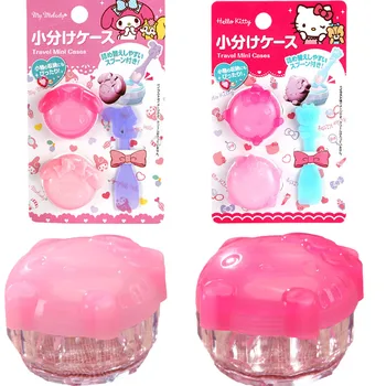 Sanrios Hellokittys Anime Kawaii Cosmetice Lotiune Crema Cutie cu Racleta Scoop Portabil Crema Sub-Îmbuteliere Cadouri Imagine 2
