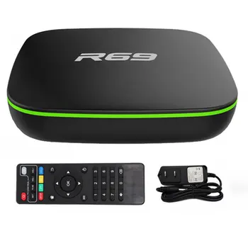 R69 Smart TV Box de 2 gb+16 GB 4K de Înaltă Definiție Quad-Core 2.4 G Wifi Set Top Box, 1080P Suport pentru Filme 3D Media Player Imagine 2