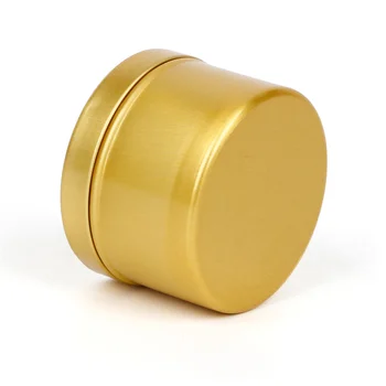 40pcs Gol de Aluminiu Rotund Conserve Cutie Alb Negru, Aur, Cosmetice Crema de Oală Borcan Cu Filet Capac 50ml Crema Caz Container Imagine 2