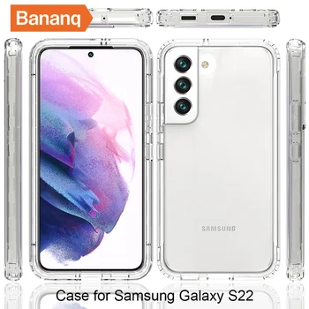 Bananq 360 Extrem de Transparent Culoare Gradient Caz cu Cadru Frontal de Telefon Capacul din Spate Pentru Samsung A22 A33 A53 A73 5G A13 A23 4G Imagine 2