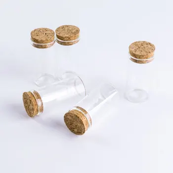12pcs 25ml Mici de Sticlă Transparentă DIY Depozitare Sticlă Cu Dop de Plută Depozitare de uz Casnic Și de Colectare Ustensile de Imagine 2
