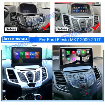 IPS Android 12.0 8+256G Radio Auto Multimedia Player Pentru Ford Fiesta 2009-2017 GPS Navi Auto Stereo Recoder Capul Unitate DSP Carplay Imagine 2
