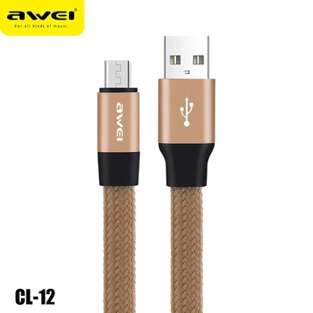 Awei CL-89 C Cablu USB 2A Rapid de Încărcare Încărcător de Sârmă Pentru Realme Huawei P30 Pro TPE Tip C Cablu de Date Cablu Accesorii Telefon Imagine 2