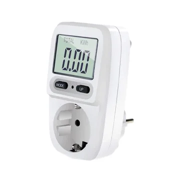 1/2 buc UE Plug Contor Digital de Afișare Tensiune Wattmeter wattmetru de Facturare Prize de Înaltă rezoluție Inteligent Biller Imagine 2