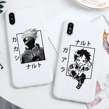 Anime Naruto Uchiha Itachi, Sasuke, Kakashi Telefon Caz Pentru iphone Plus 13 14 11 12 Mini Pro Max XS X XS XR Capac Alb Imagine 2