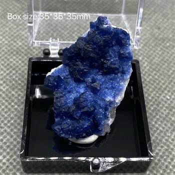 Natural Mongolia Interioară albastru fluorit Minerale-specimen de bord Pietre și cristale de Vindecare de cristal transport Gratuit Imagine 2