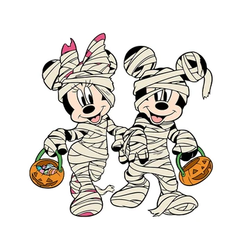 Mami Mickey Si Minnie Halloween Moare de Tăiere pentru DIY Scrapbooking Embosare Carduri de Ambarcațiuni Personaj Disney Diecut Pumn Noi 2022 Imagine 2