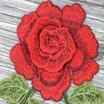 Colorate Lung Șir Flori Broderie Patch-uri Florale Haine Autocolant DIY Fier Pe Patch-uri Brodate de Cusut Accesorii de Îmbrăcăminte Imagine 2