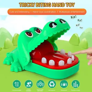 Crocodil Gura Dintii Musca Degetul Jucărie Joc Rechin Musca Degetul Jocuri Amuzante Jucarii Pentru Copii Adulți Decompresie Anti-anxietate Jucărie Imagine 2