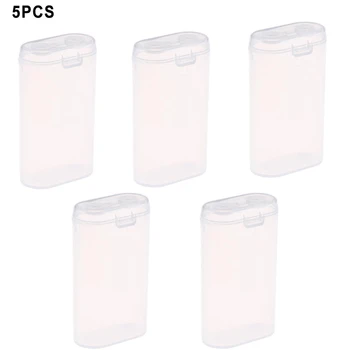 5PCS 18650 Baterie Portabil Impermeabil Clar Suport Cutie de Depozitare din Plastic Transparent Caz de Siguranță pentru 2 Secțiuni 18650 Imagine 2