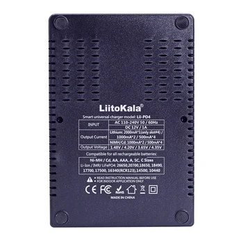 Liitokala Lii-PD2 Lii-PD4 LCD de 3.7 V/1.2 V/3.2 V/3.8 V NiMH 18650 18350 18500 21700 20700 26650 Reîncărcare Baterie de Litiu, Încărcător Imagine 2